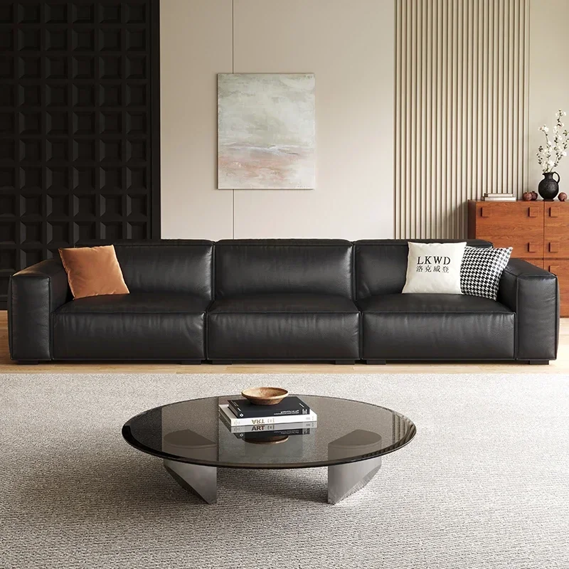 Room Decor Leather Living Room Sofas Filling Relaxing Cute Comfortable Living Room Sofas Large Size Divano Balcony Furniture