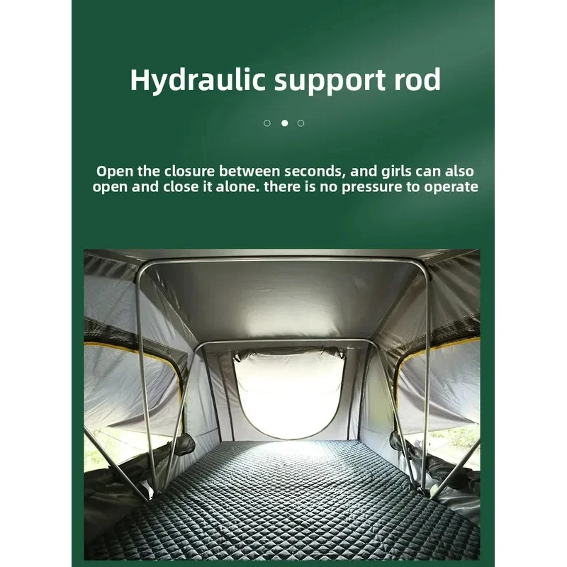 High Quality Automatic Quick Open Extendable Waterproof Soft Top Rooftop Tent For Summer Outdoor Camping