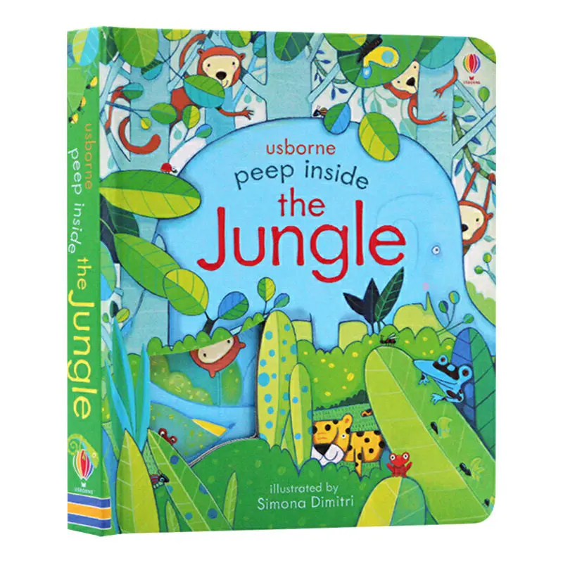 Usborne Peep inside the Jungle 3D Educational Picture Book Stereoscopic English for Beginners in Learning English