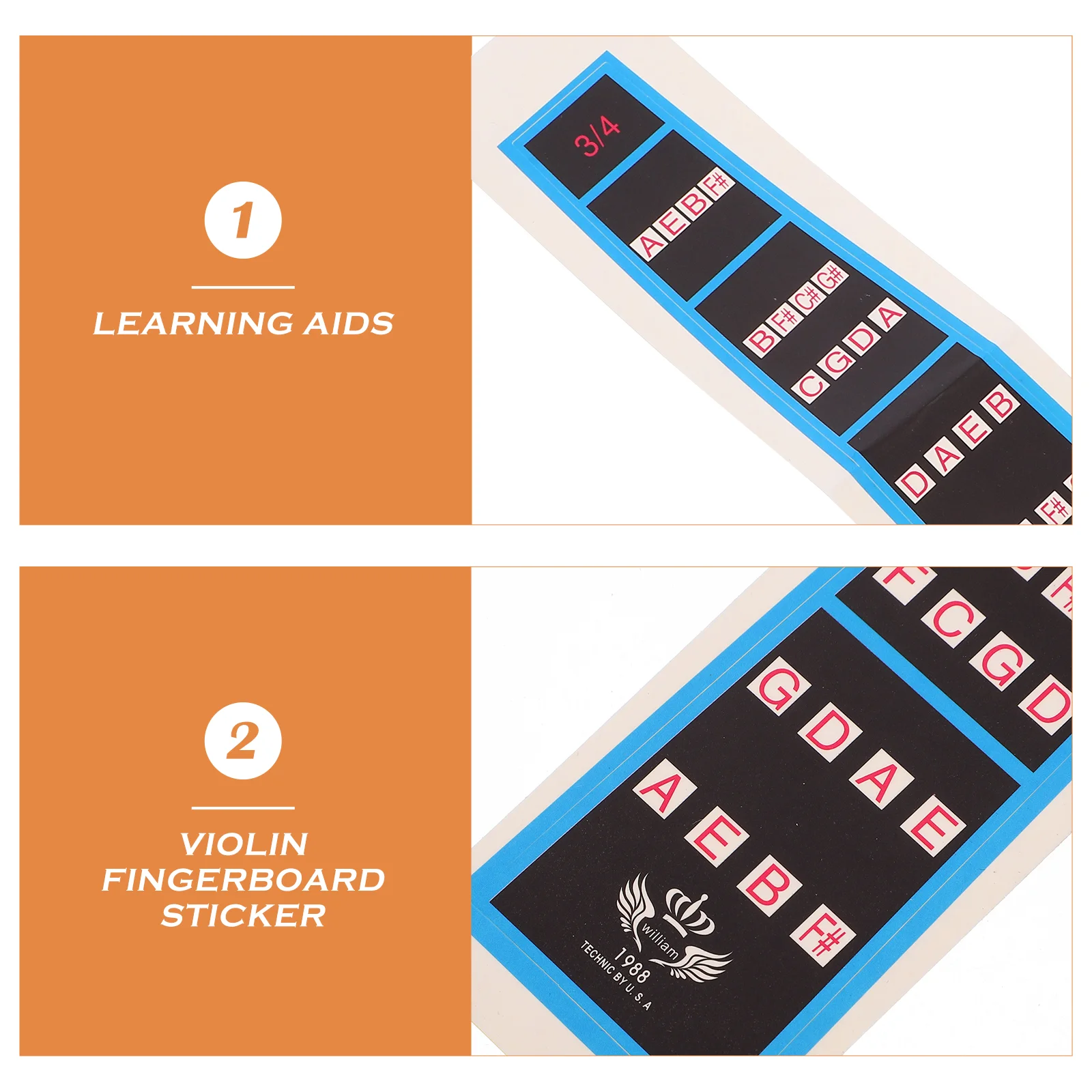 Violin Fingerboard Labels Intonation Stickers Guide for Fret No Product Fretboard