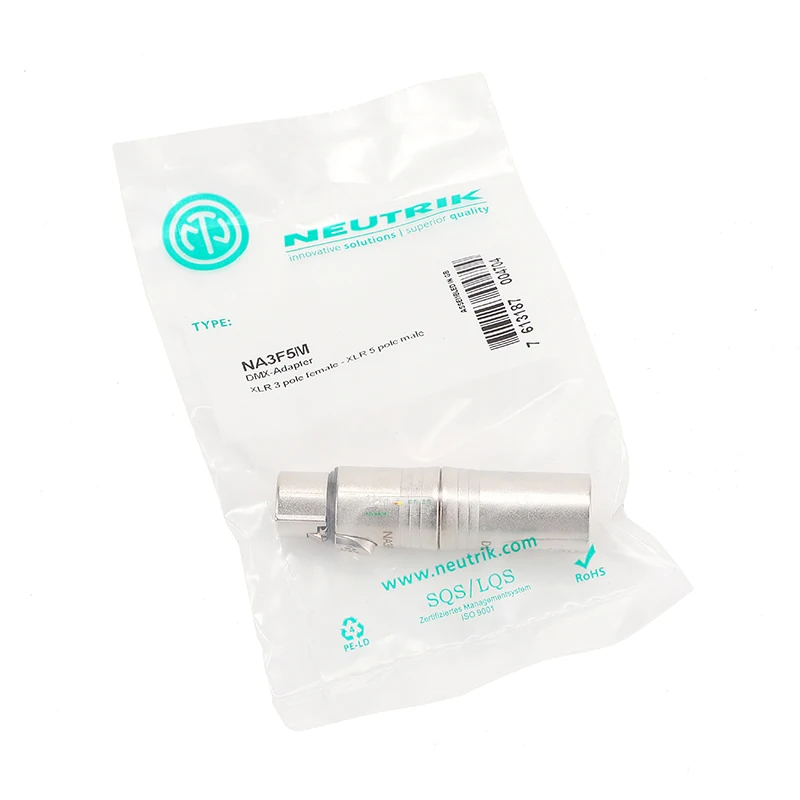 

DMX Audio Light Conversion Plug NA3F5M 3-core XLR Female To 3/5-core XLR Male Balanced To Non-balanced Connector