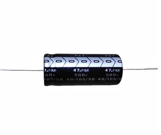 47uF 500V 18*40 Axial electrolytic capacitor for high pressure bladder maces as surface mounted fuses