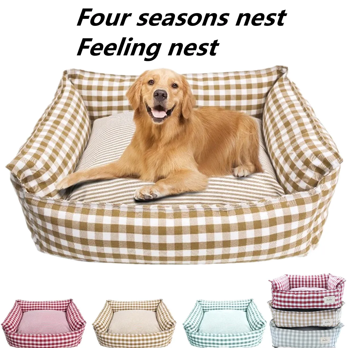 Indoor Dogs Small Medium Cat Sofa Sleeping Bed Pet Nest Cat Bed Pet Sofa Sleeping Bed Furniture Pet Supplies Accessories