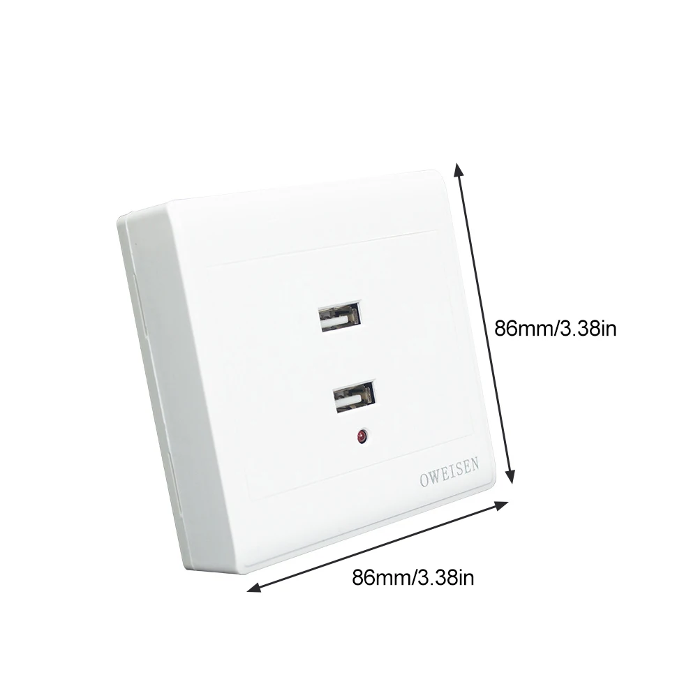 2/4 Poorten USB Stopcontact Wandlader 36 V/220 V naar 5 V Power Charge Adapter Plug Outlet voor Home Office Openbare Plaats
