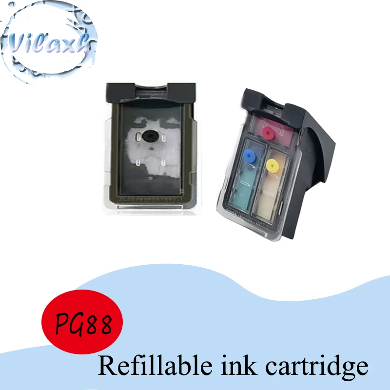 Совместимый с Vilaxh Заправляемый картридж для чернил PG88 CL98, стандартные совместимые принтеры для Canon E500, E510, E600, E610