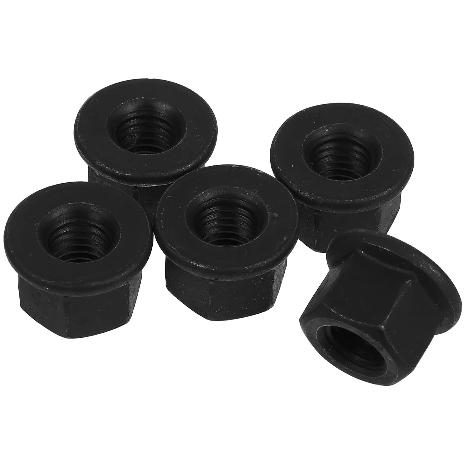

5Pcs M10 Flange Nut Carbon Steel Stronger Reliable Hold Easy Installation and Removal for Various Applications