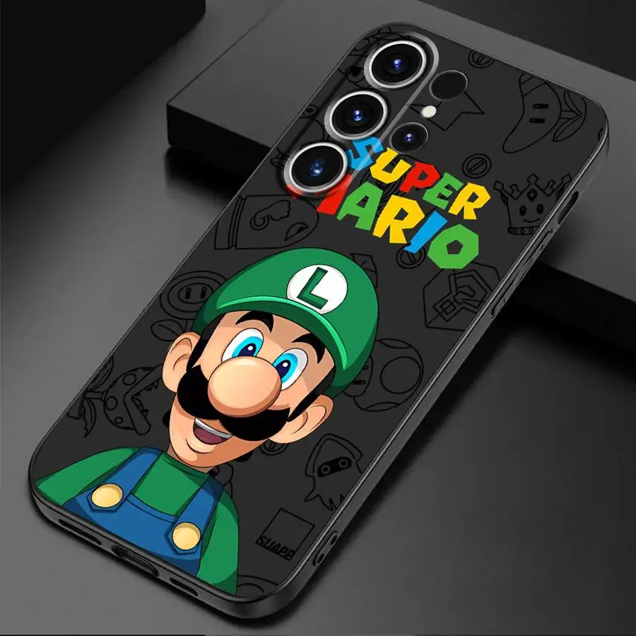 Super M-Marios Bros Cover Phone Case for Samsung Galaxy S24 Ultra S21 5G S22 Plus S23 Ultra S21 FE S20 S23 FE S21 Soft TPU