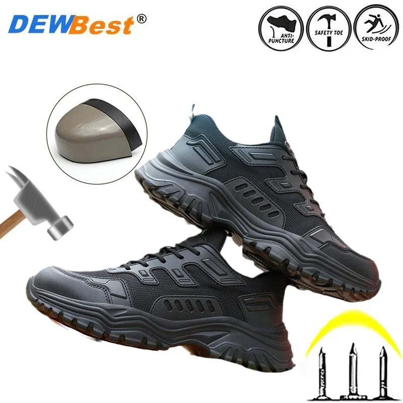 Lightweight and breathable hot selling anti smashing and anti piercing work shoes, wear-resistant construction site safety shoes