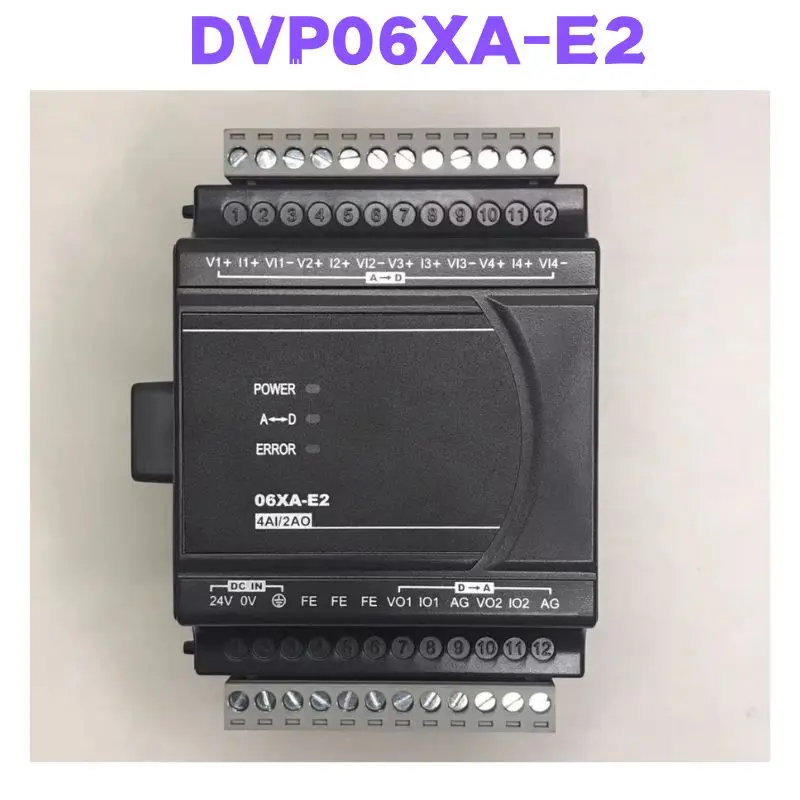 Second-hand  DVP06XA-E2 PLC Module Tested OK