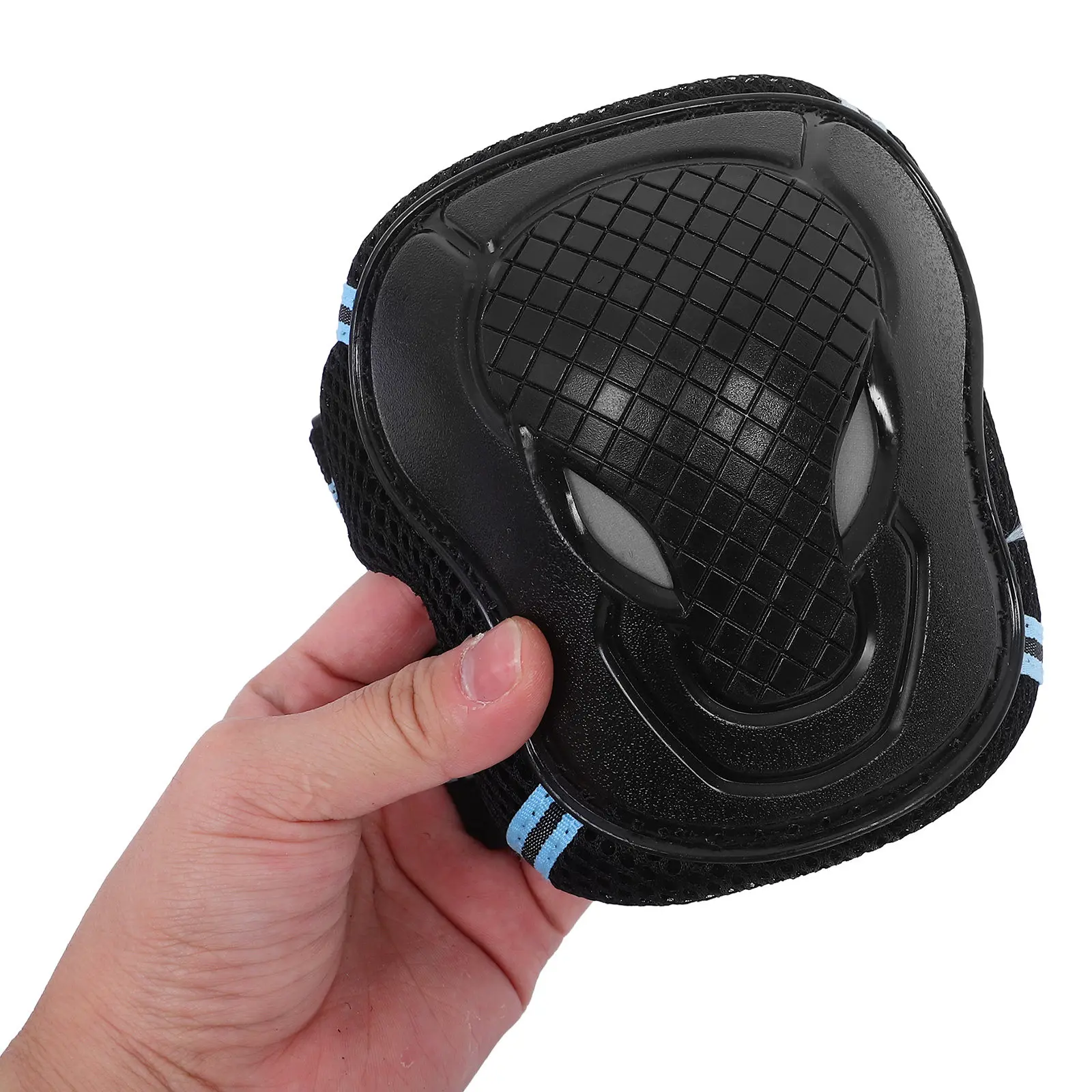 

1Set Protective Knee Hand Elbow Pads Sports Guard Skateboard Cycling Outdoor Size S 20-40Kg Black Blue Knee Protectorm