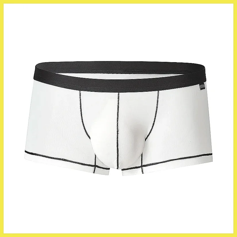 

Men's Ice Silk U-Pouch Boxer Shorts - Breathable, Seamless, Low Rise Sports Underwear