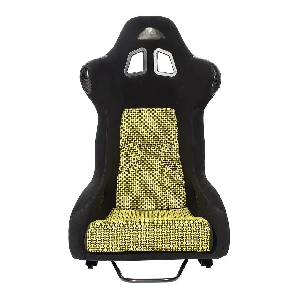 Sports Car Seat Black PVC Leather with Grey Stitch Rowing Inspired Racing Seat