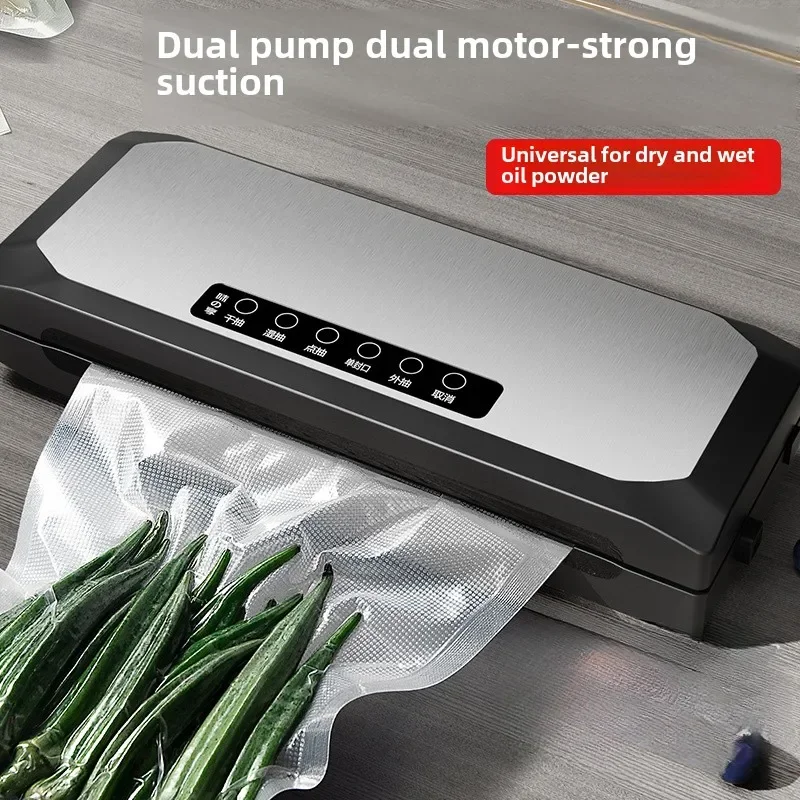 

Household Vacuum Sealer Food Packaging Machine Automatic Small Fresh-keeping Sealing Machine Laminator Heat Sealer Sealer