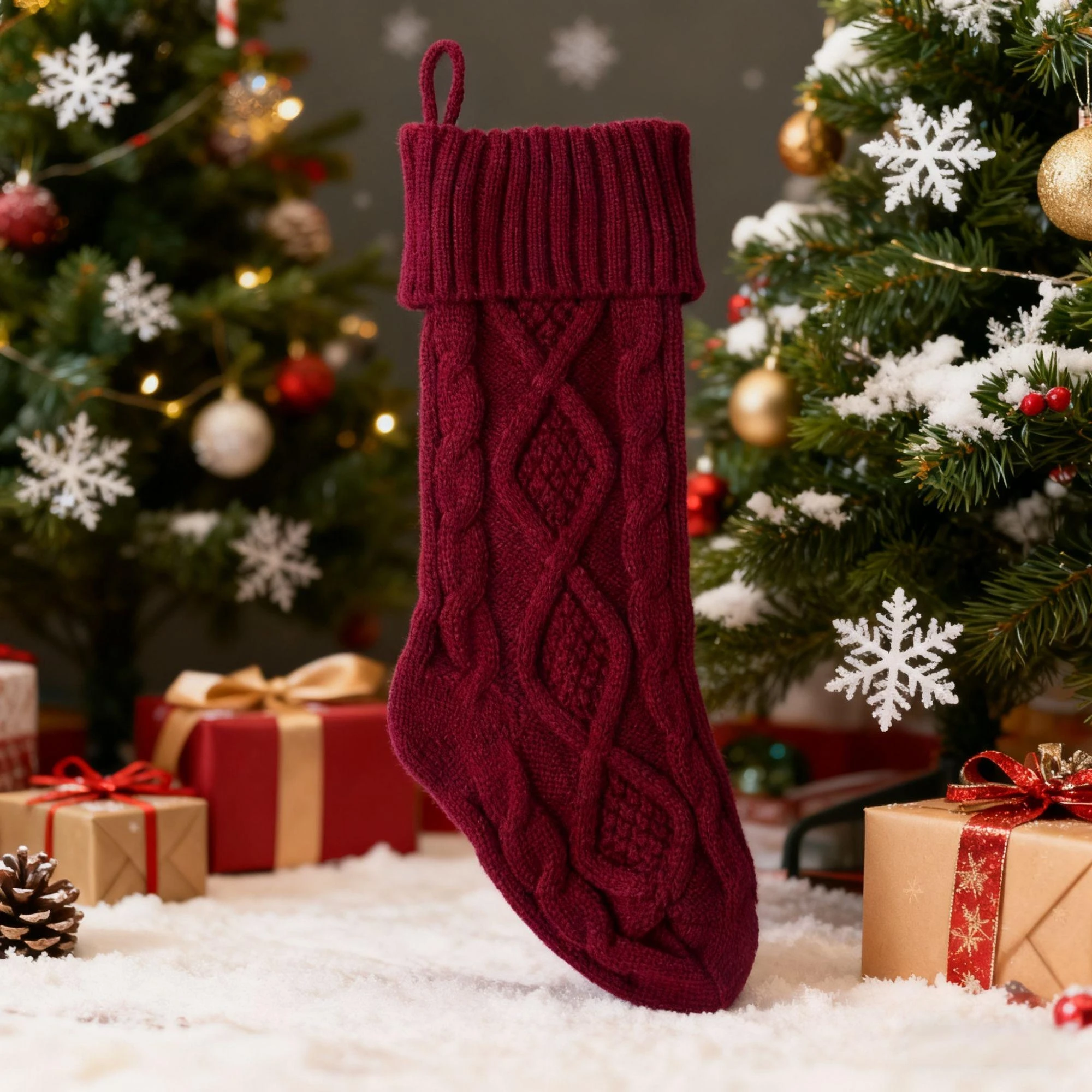 جوارب عيد الميلاد نويل جوارب ثلج الأيائل سانتا كلوز شجرة عيد الميلاد المنزل عيد الميلاد ديكور حفلات الحلوى شنطة هدايا الجوارب الهدايا #4