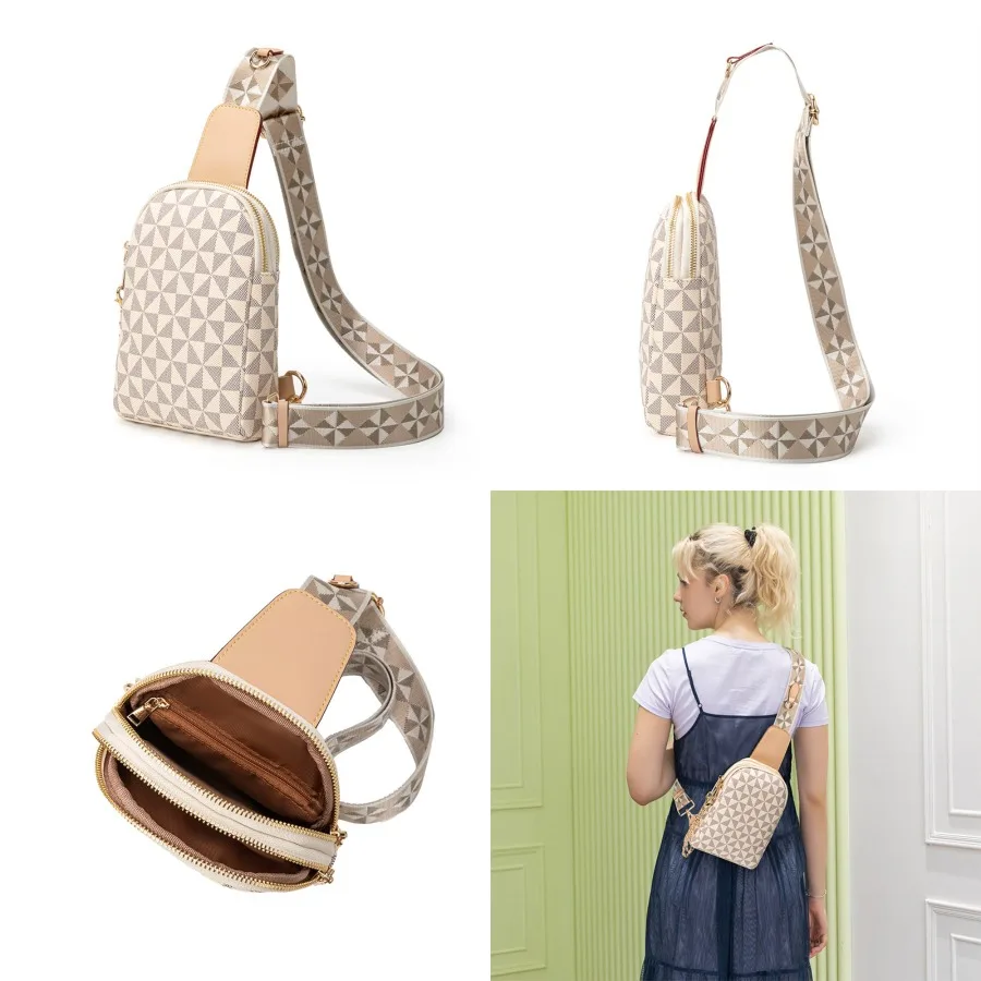 

【New style】 fashion European and American unisex trend retro casual one-shoulder -body bag street trend multi-function chest b