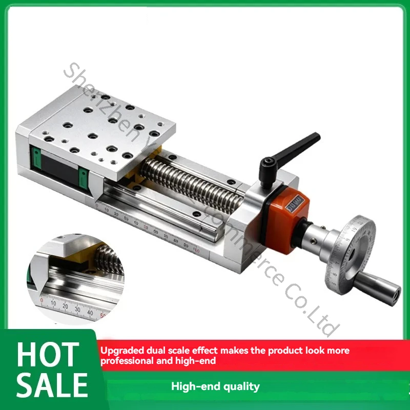 Linear Guide Manual Slide Small Trimmer Digital Display with Ruler T-Screw Cross Slide Module