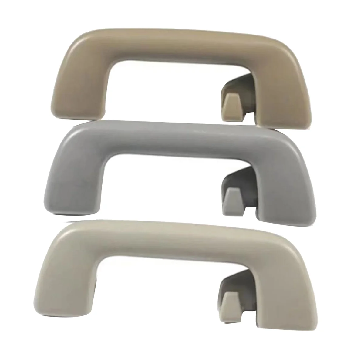 4Pcs Car Inner Roof Armrest Ceiling Pull Handle Door Safety Handle with Hook 74610-52020 for Toyota Corolla Light Grey