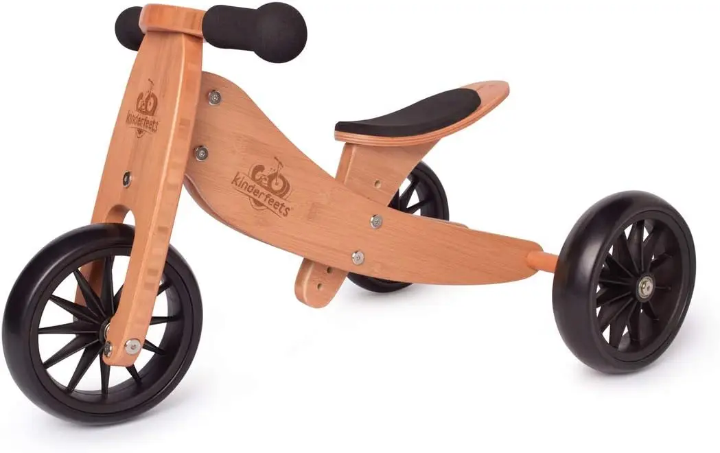 

2-in-1 Wooden Balance Bike and Tricycle - Easily Convert from Bike to Trike | Sustainable and Eco-Friendly | Adjustable Riding Balance Toy for Kids and Toddlers