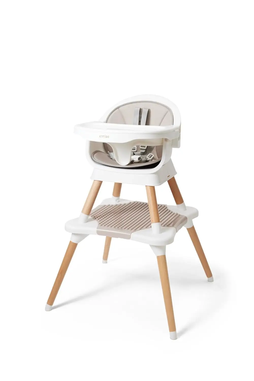 

5-in-1 High Chair for Baby & Toddler - Convertible Baby Dining Seat - Portable Floor/Booster Seat - Adjustable Tray w. Cover
