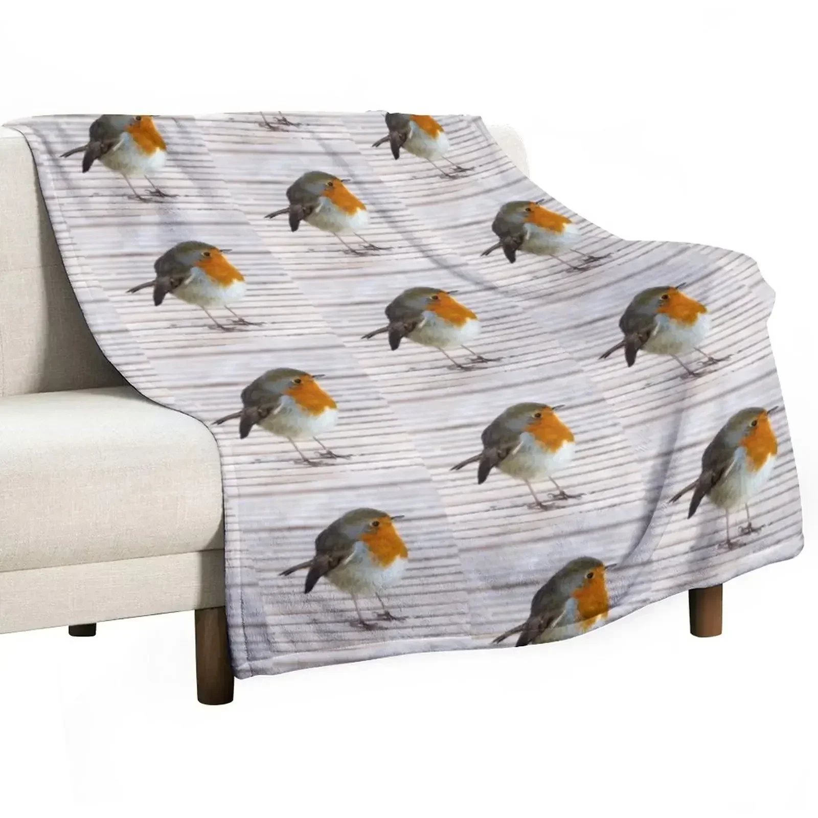 

Robin Throw Blanket christmas decoration warm for winter Blankets