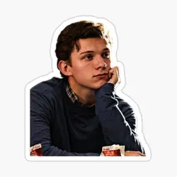 Tom Holland  5PCS Stickers for Laptop Water Bottles Living Room Decorations Luggage Bumper Cartoon Art Decor  Kid Print Home