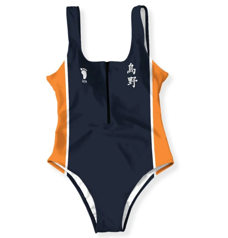 2023 Anime Haikyuu!!  Karasuno School Figure Swimsuit Anime Peripheral Summer Bikini Beach Holiday Boyfriend Girlfriend Gift