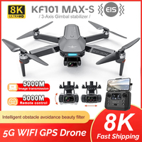 KF101 Max-S GPS Drone 8K Professional HD Camera FPV Dron 3-Axis Gimbal Foldable Obstacle Avoidance RC Quadcopter KF102 Max Drone