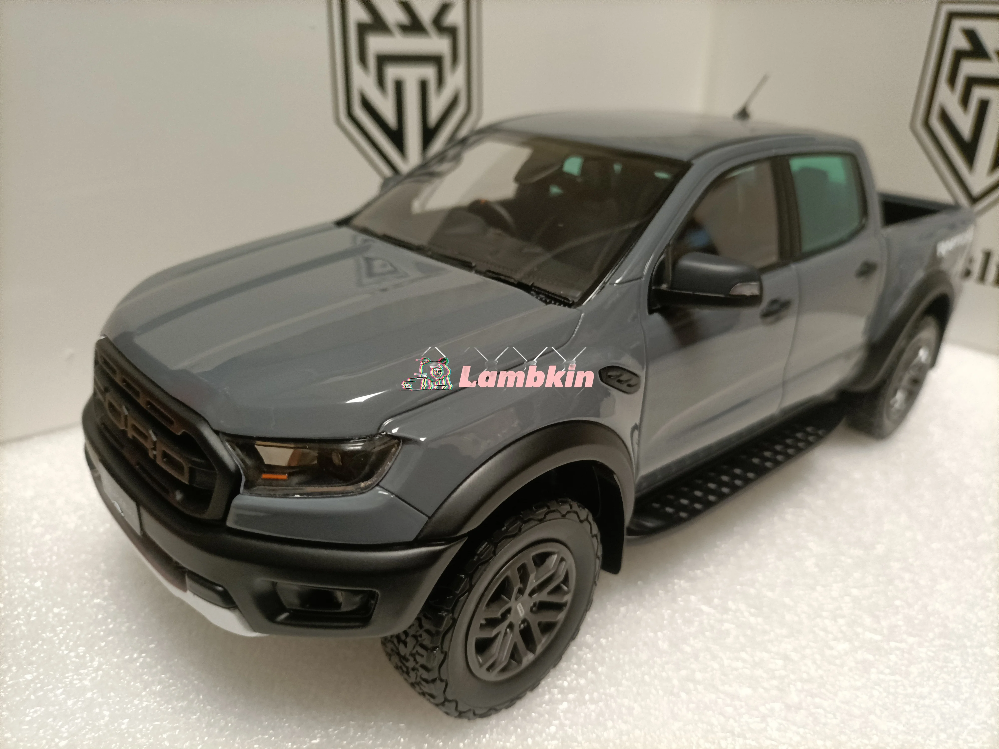 Feelslike 1/18 Ranger Raptor v8 2020 Pickup Truck Model grey Collectible Gift Ornaments Miniatures