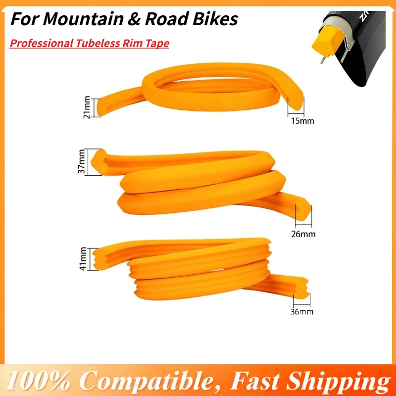 

Professional Tubeless Rim Tape for Mountain & Road Bikes, Sealing & Puncture Protection for 700c 27.5 29 Inch Wheels