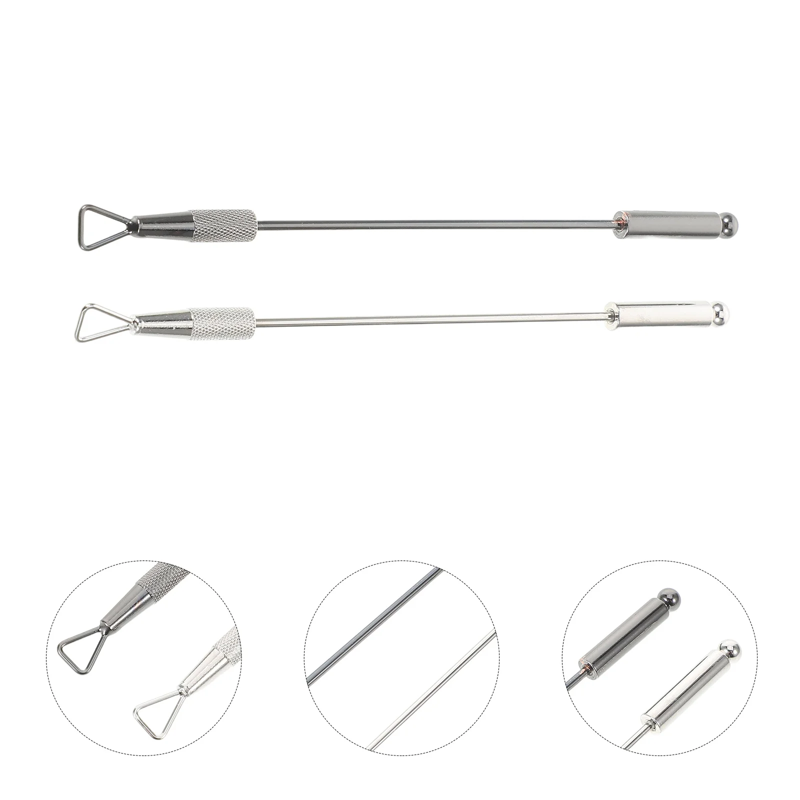 2 قطعة أداة إزالة هلام الأظافر المعدنية مثلث انتهازي للبشرة البولندية مقشرة دائم الصلب Diy بها بنفسك مانيكير صالون المنزل استخدام مسمار الفن #1