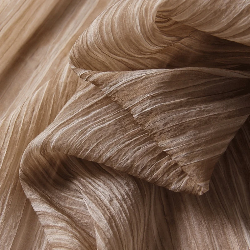 

Imitate Silk Shiny Yarn Drape Soft Mesh Fabric for Dress Shirt Clothing Design Diy Cloth By The Meter Sewing Material Fabrics