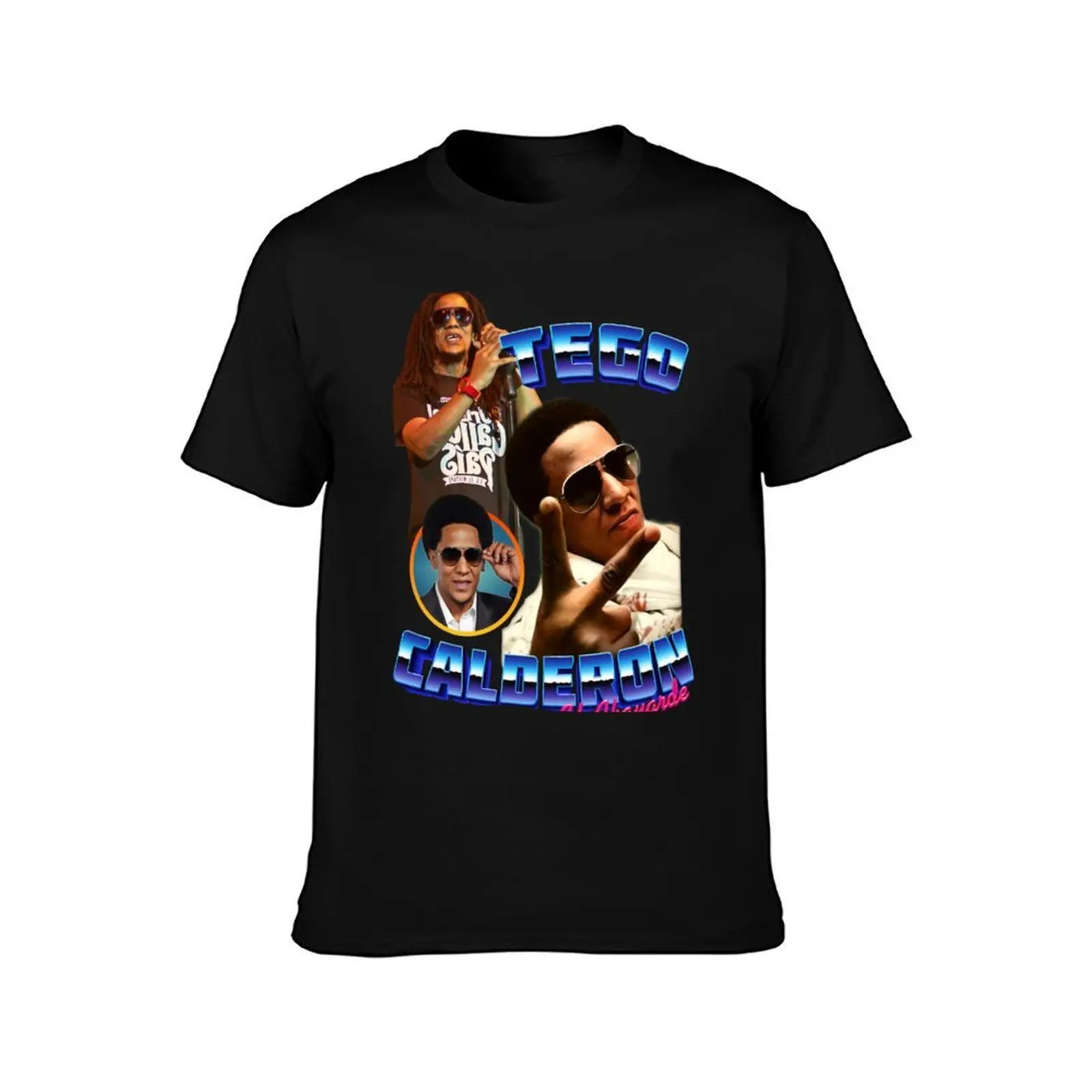 Tego Calderon Retro T-Shirt Lightweight Basic Short Sleeve Shirt T-Shirt