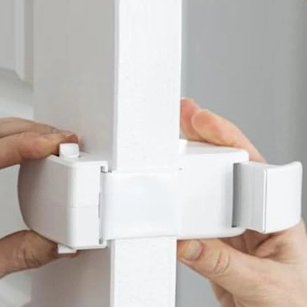 Childproof Safety Lock For Interior Doors No Drilling Or Tools Required For Installation Provides More Security For Your Baby