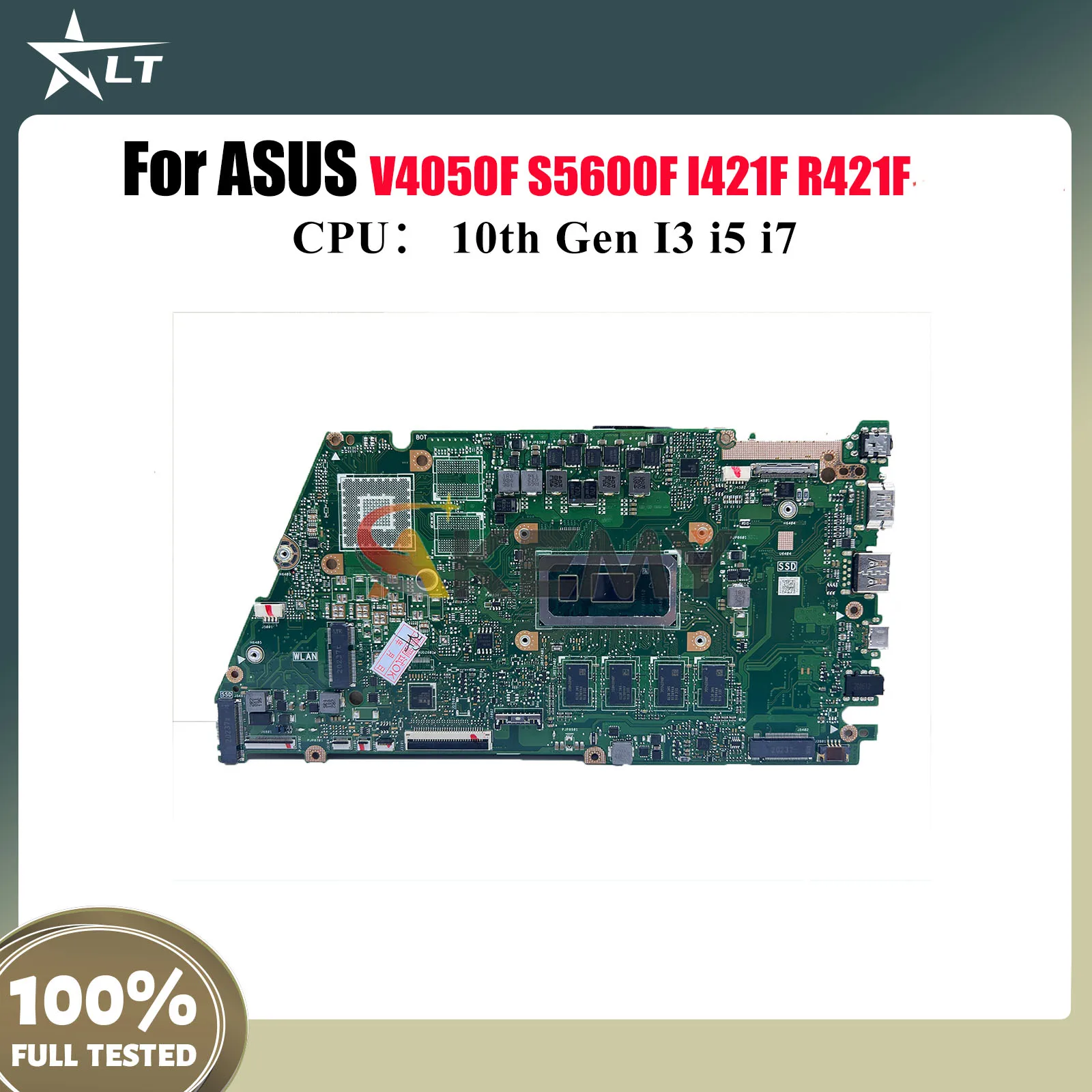 

X521FA Laptop Motherboard For ASUS X521FPY S5600F X521FQY S433F I421F X521FP X421F R421F V4050F Mainboard With 10th Gen I3 i5 i7