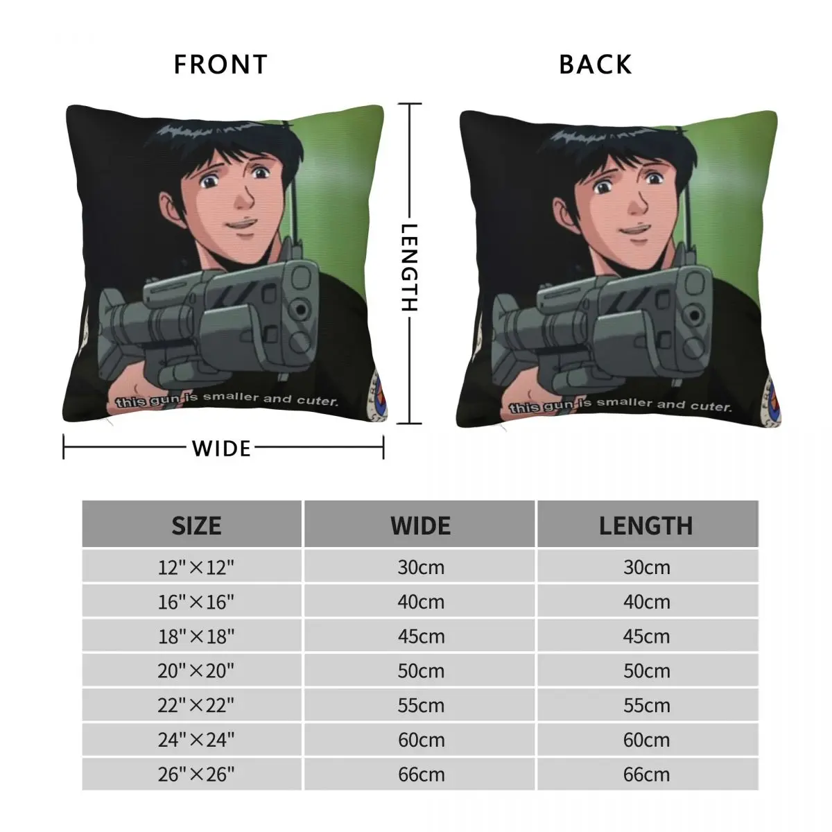 Yang Wen-li Gun Square Pillowcase Polyester Linen Velvet Printed Decorative Throw Pillow Case Seater Cushion Cover Wholesale