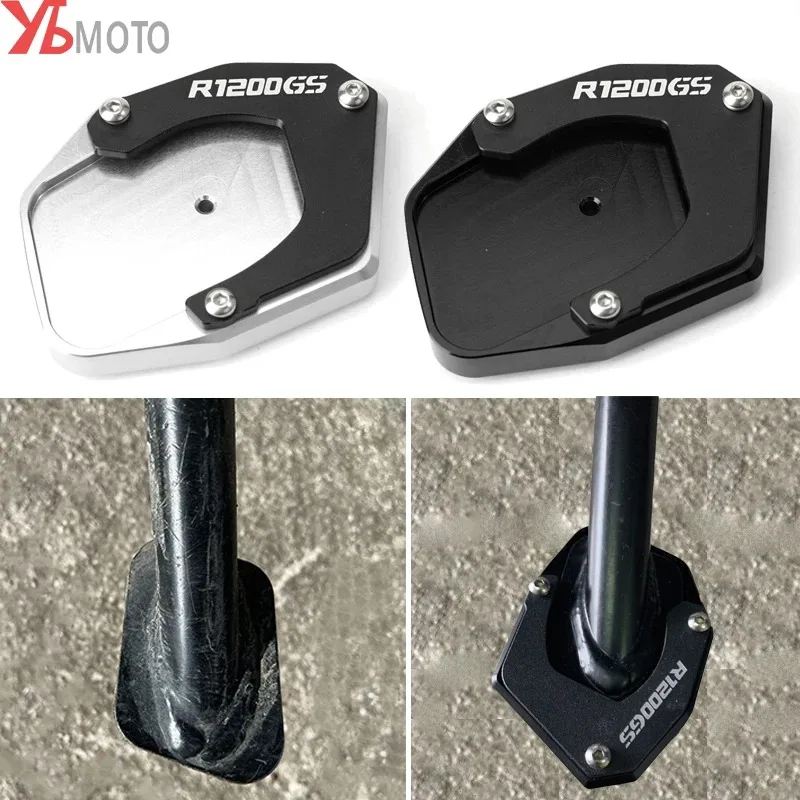 For BMW R1200GS 2007-2011 2012 R 1200 GS adv Adventure 2008-2011 2012 Motorcycle Aluminum Side Stand Kickstand Enlarge Support