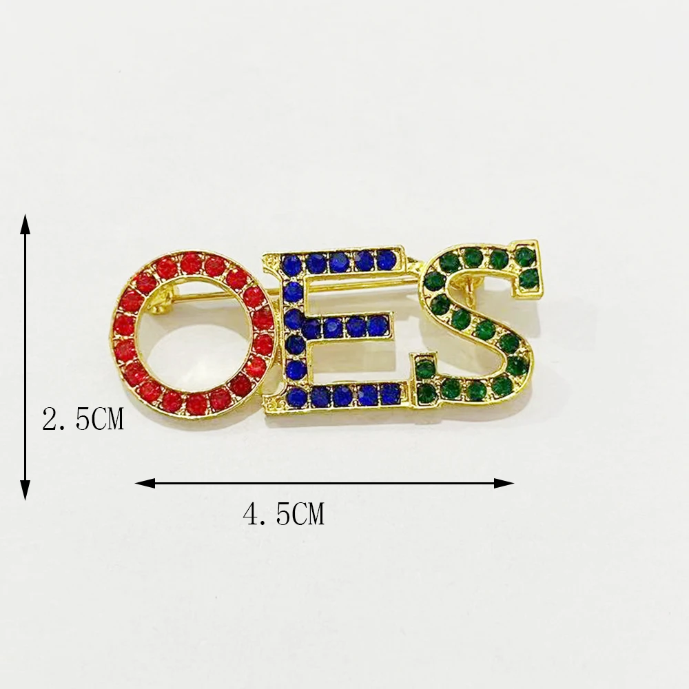 OES Greek Alphabet Association Club College Party Gift Brooch