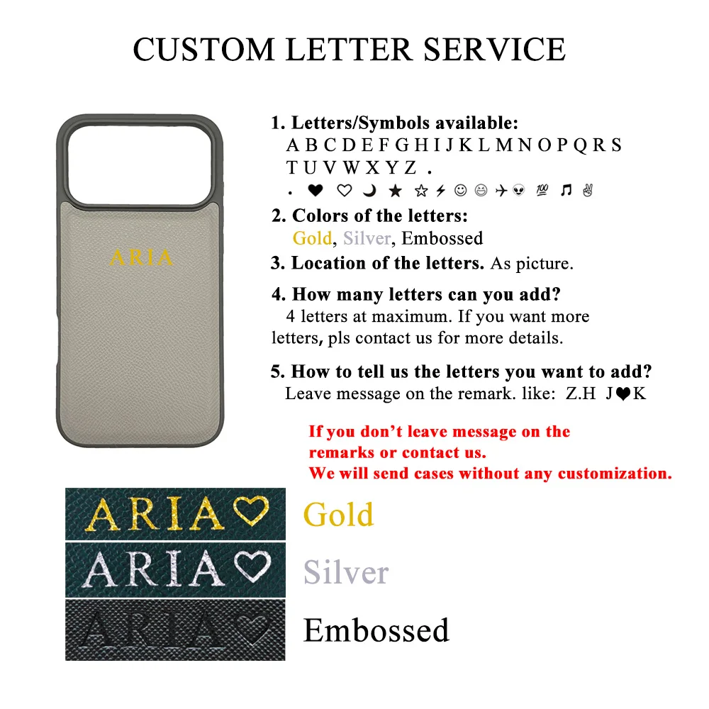 Personalized Name & Initials Gold Foil PU Epsom Leather Magnetic Phone Case for iPhone 18 17 16 15 Pro Max