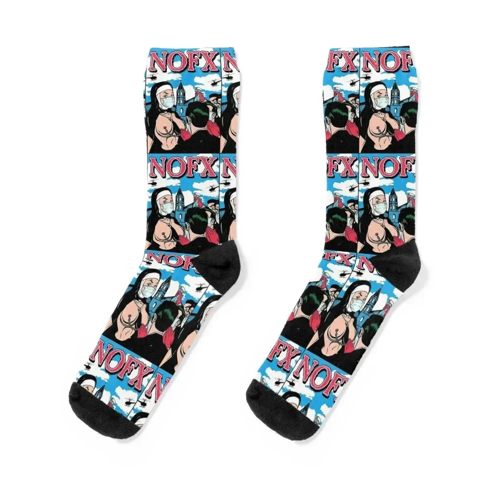 

nofx logo essential Socks hip hop anime sheer warm winter Socks Men Women's