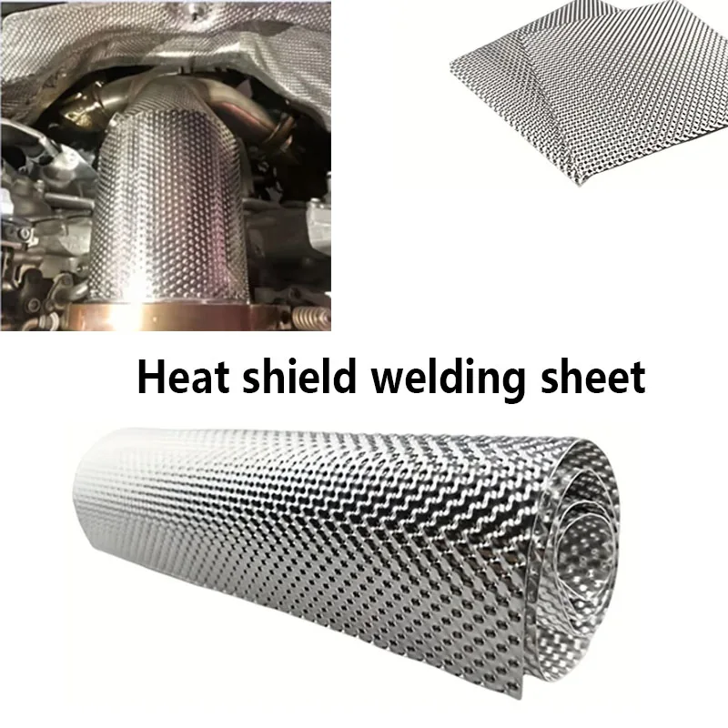 

Heat Shield Welding Sheet Stainless Mat For Turbo Downpipe Manifold Engine Insulation Board Motorcycle Exhaust Pipe Chargers