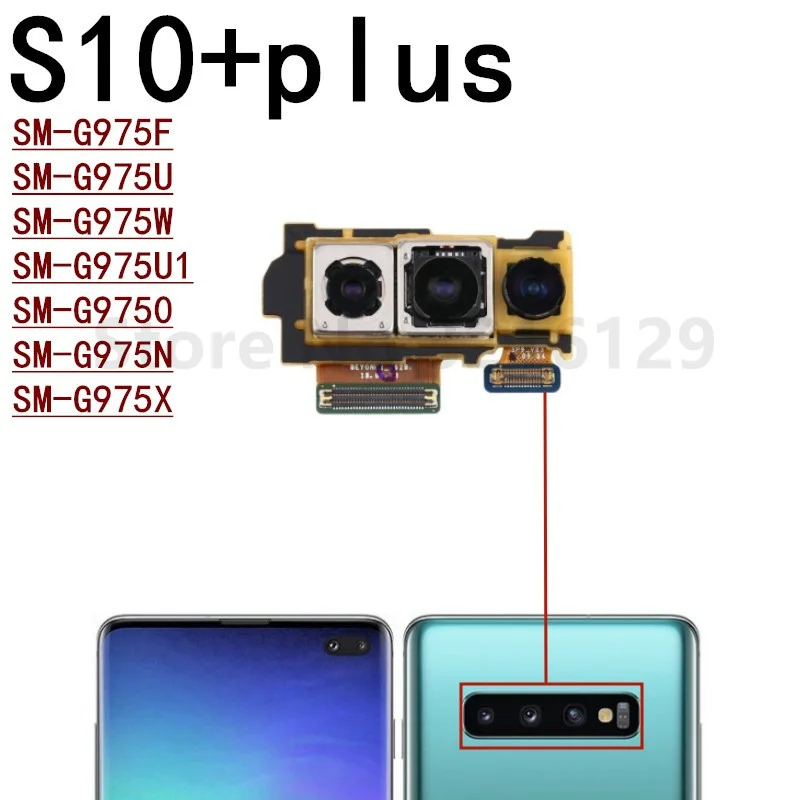 Front Camera For Samsung Galaxy S10 5G Plus Lite S10E G970F G973F G975F G977F G770F Main Rear Back Camera Flex Cable