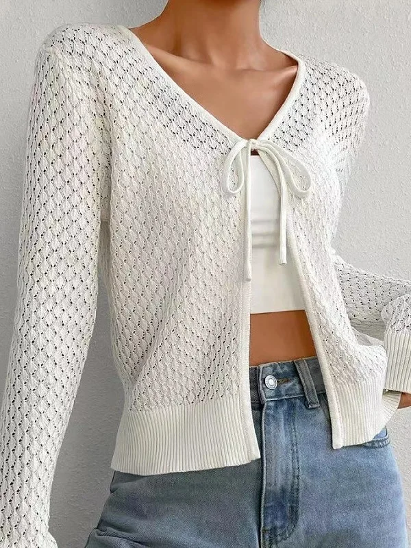 

Осень-зима 2022, женский вязаный открытый кардиган, длинный све, с поясом, Lazy Sle, полиэфирное волокно, европейская мода