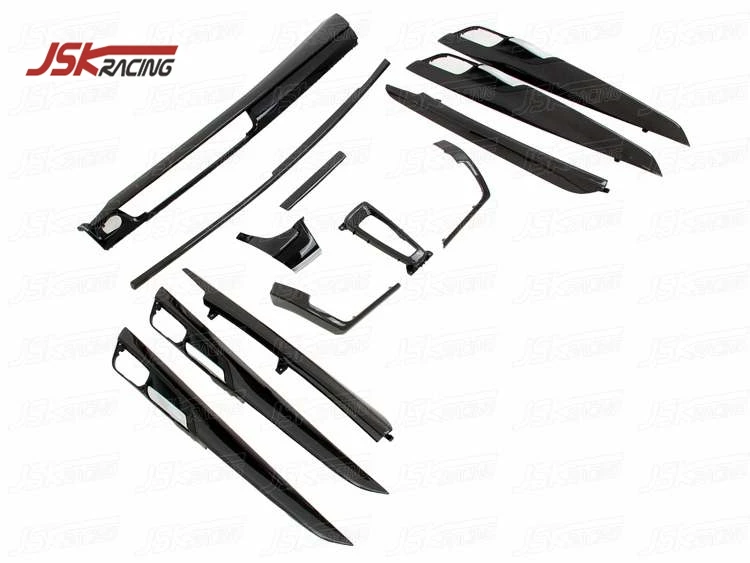 2014-2016 CARBON FIBER INTERIORS TRIMS (13 PCS) for BMW X SERIES X5 F15 (WRAPPER CARBON)