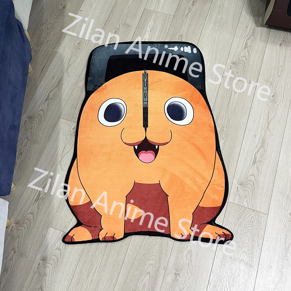 Tappeti Anime irregolari motosega Pochita personalizzazione uomo tappeto fatto a mano in cartone animato per la decorazione domestica