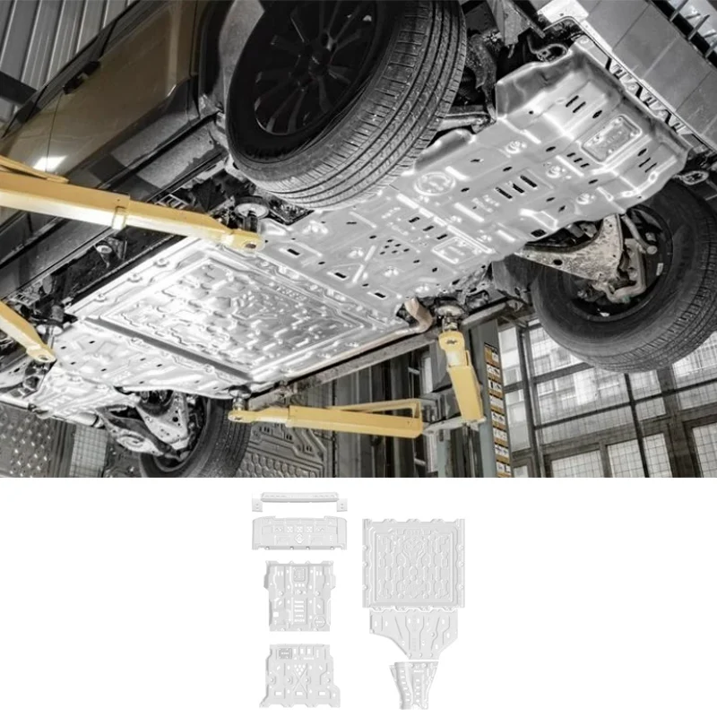 Magnesium Aluminum Alloy Skid Plate Chassis Armor for Denza N7 SUV 2023-2025 Engine Battery Guard