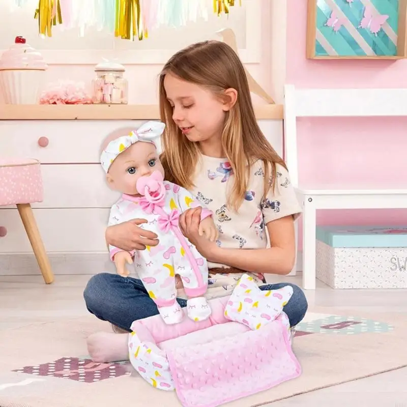 Vida 30 sala guardería muñecas consoladoras caucásicas, renacida para niños, juguete para crianza