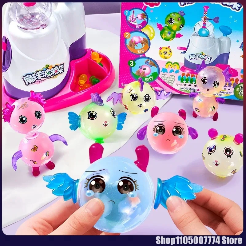 

2-8 Years Old Children Magic Magic Sticky Music Balloon Bobo Inflator Sticky Music Handmade Diy Children'S Educational Toy Gift