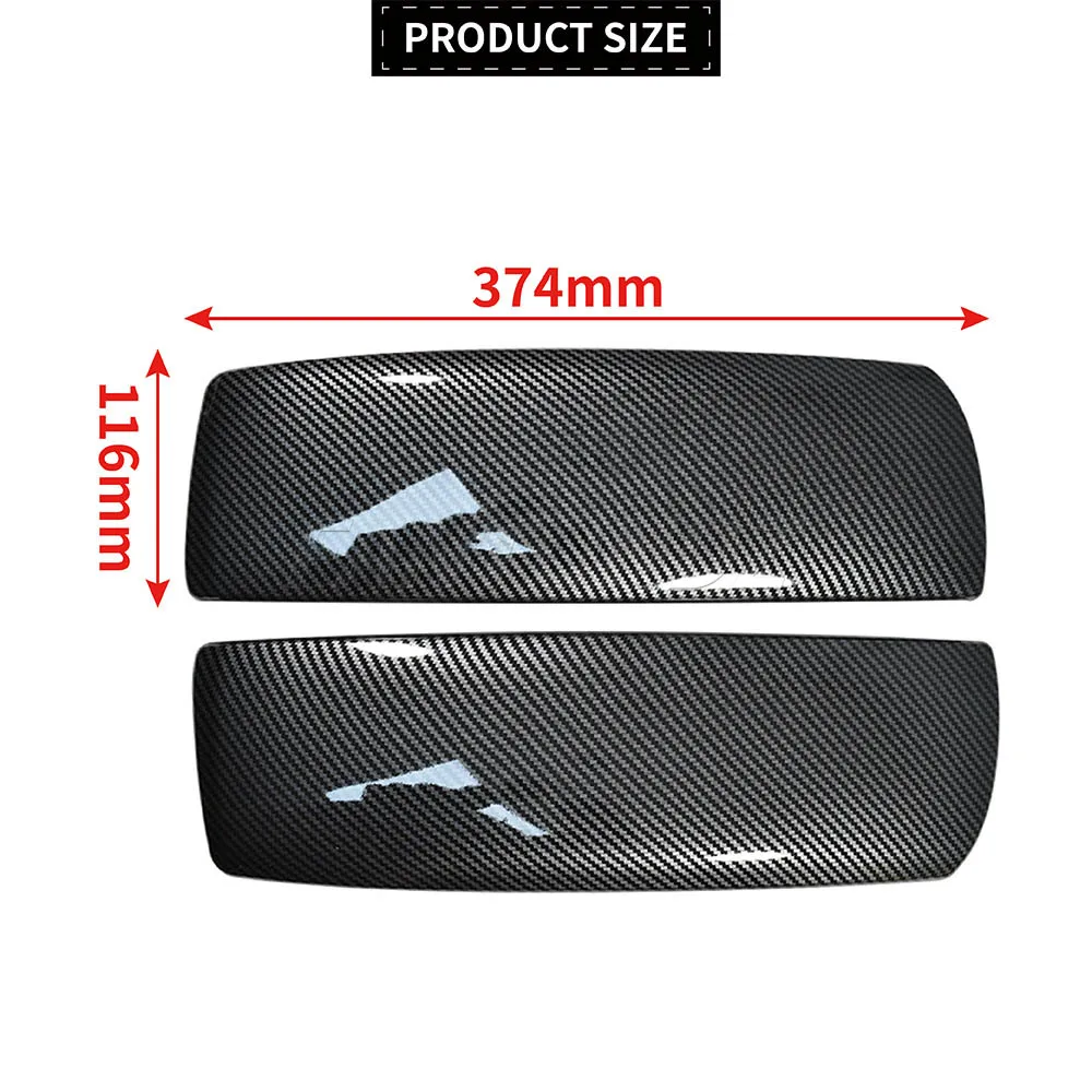 LHD/RHD Car Center Armrest Console Box Trim Cover For BMW X5 E70 2007-2013 / X6 E71 2008-2014 Carbon Fiber Look