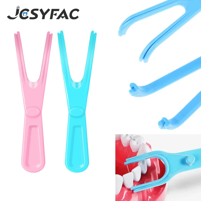 

1/5Pcs Reusable Pick Holder Y Shape Plastic Dental Floss Rack Teeth Clean Care Tool Without Dental Floss Oral Hygiene Toothpick