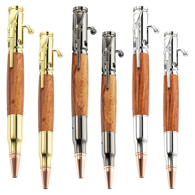 6 Bolt Action Pens, Woodworking Pen Set, Durableand Easy To Use, Pen Set, Pen Making Kit For DIY Crafting Home